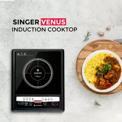 Singer Venus Induction Cooktop  (Black, Push Button) Singer Venus Induction Cooktop  (Black, Push Button)